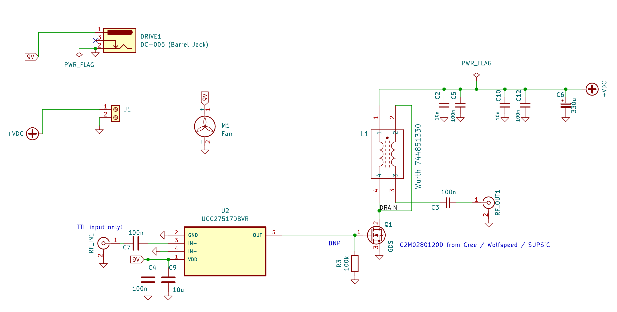 Baby-QRO amplifier schematic