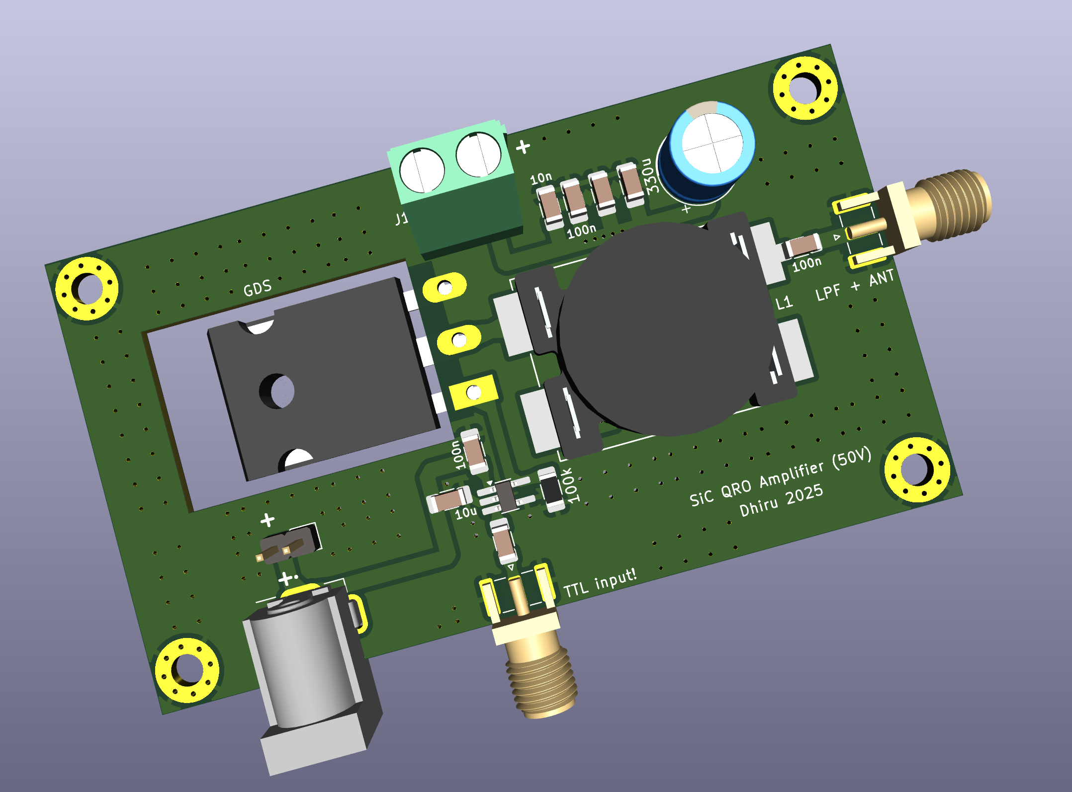 Baby-QRO amplifier render